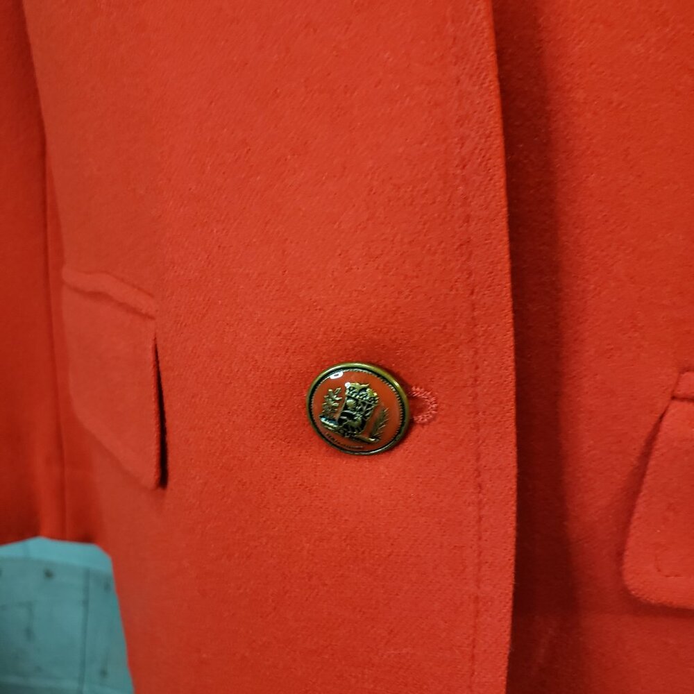 Classy Vintage Bold Red Pendleton Virgin Wool 2 B… - image 4